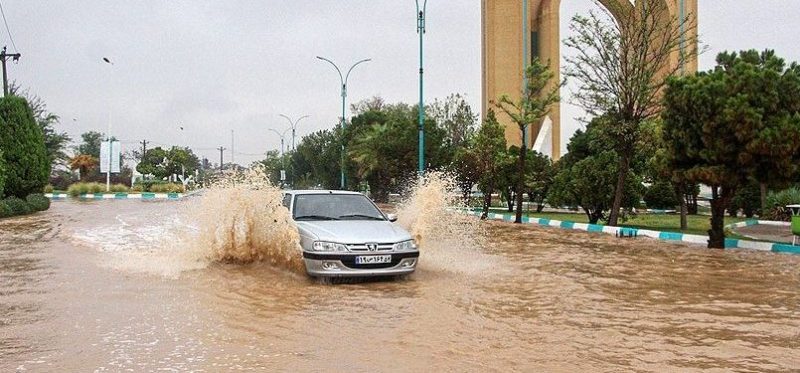سیل در یزد