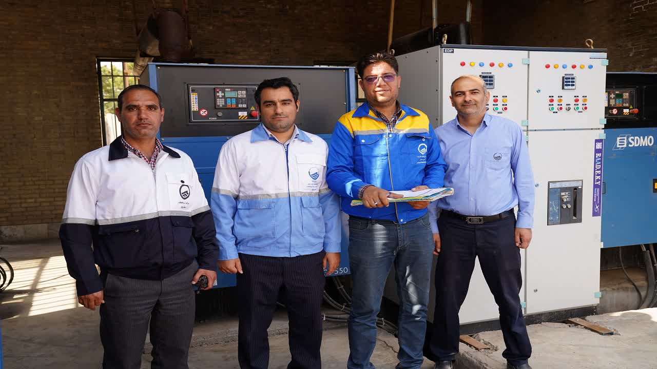 برگزاری مانور آماده بکاری مولدهای برق اضطراری تاسیسات آب و فاضلاب در استان یزد