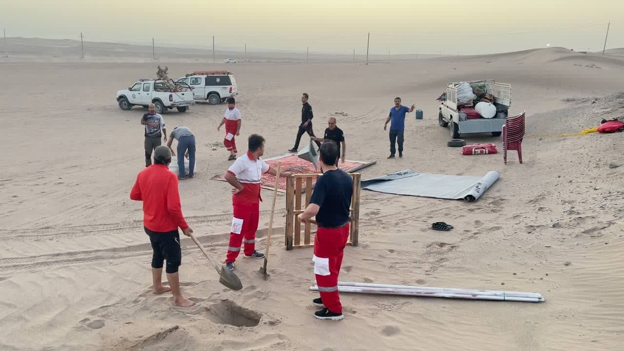 مانور جستجو و نجات در کویر در استان یزد