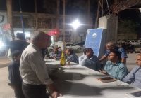 برپایی میز خدمت آبفای میبد در تجمعات شبانه مردمی برپایی میز خدمت آبفای میبد در تجمعات شبانه مردمی